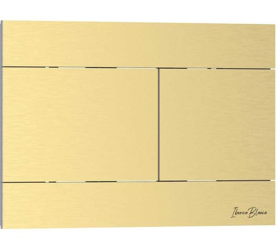 Кнопка смыва IBERICA BLANCA INOX-R нержавеющая сталь, золото матовое IB.B015.03 1