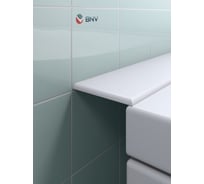Акриловый бордюр плинтус для ванны BNV ПШ84 75 сантиметров, универсальный (левая/правая сторона), белый цвет 4603307470840