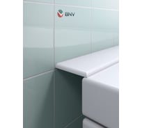 Акриловый бордюр плинтус для ванны BNV ПШ60 75 сантиметров, универсальный (левая/правая сторона), белый цвет 4603307470826