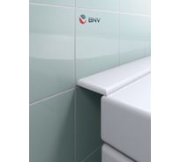 Акриловый бордюр плинтус для ванны BNV ПШ48 75 сантиметров, универсальный (левая/правая сторона), белый цвет 4603307470819
