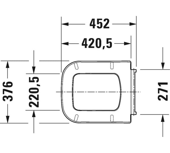 Сиденье для унитаза Duravit P3 COMFORTS с автоматическим опусканием, съемное 00000045647 20390000
