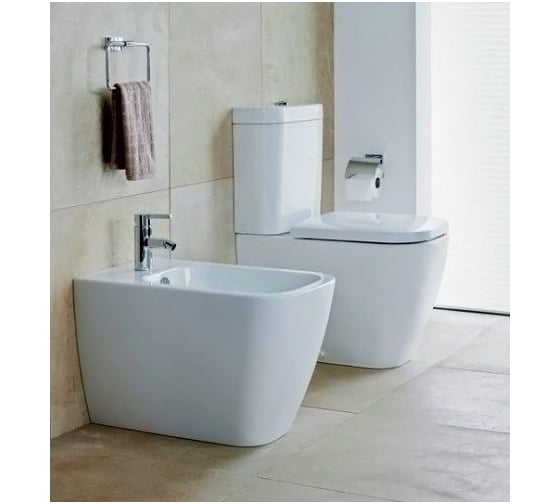 Бачок для всех унитазов Duravit Happy D.2 для подключения снизу слева, хром, без крепления 00000030767 934100005