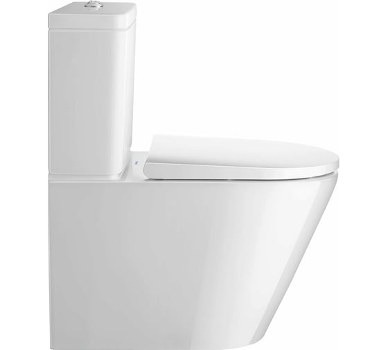Бачок для унитаза Duravit D-Neo 6/3 л, подвод воды слева 3/8", кнопка пластик, хром 00000090434 944100005