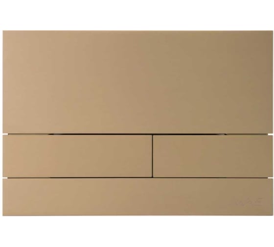 Кнопка смыва WAVE SS07AV универсальная, золото матовое, прямоугольная, нержавеющая сталь 557078 1