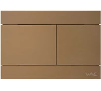 Кнопка смыва WAVE SS06-2 универсальная, бронза матовая, прямоугольная, нержавеющая сталь 557074