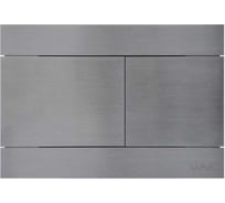 Кнопка смыва WAVE SS04-2 универсальная, сатин, прямоугольная, нержавеющая сталь 557071