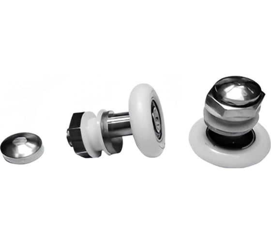 Ролик дверной ООО ПКФ Сварком 25 мм одинарный эксцентрик пластик (комплект 8шт, 1шт СанТех s029225 1