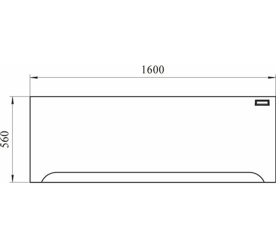 Фронтальная панель с креплением Радомир к ванне Виктория 160x70 2-21-0-0-0-249