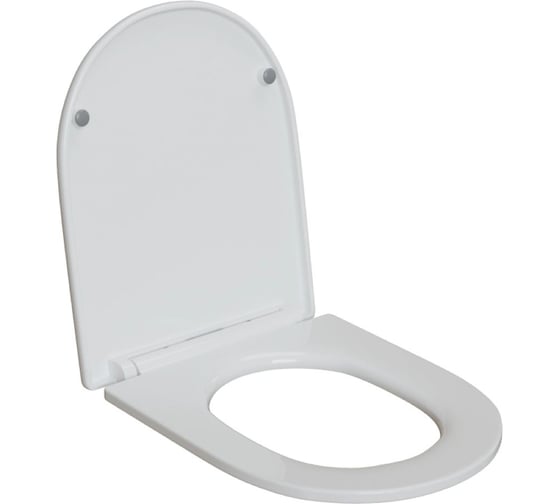 Сиденье для унитаза WAVE WEST дюропласт, микролифт, белый глянец 556408 1