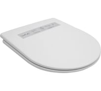 Сиденье для унитаза WAVE RONDO дюропласт, микролифт, белый глянец 557187