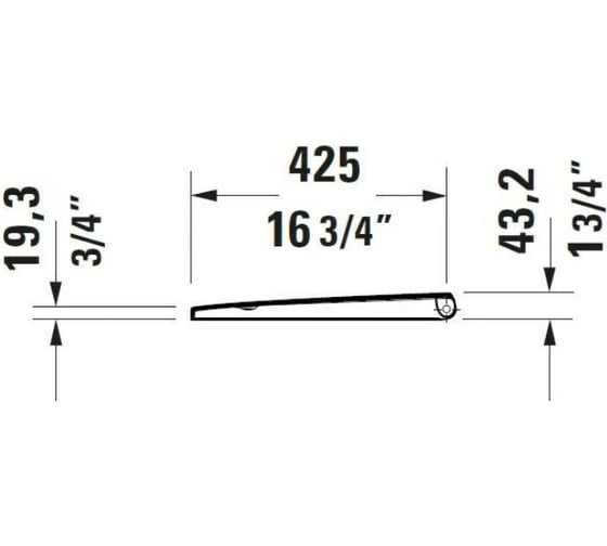 Сиденье для унитаза Duravit D-NEO без soft close 0021610000 00000090435