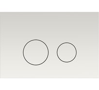 Панель смыва Aquatek белая R  (Кнопка Круглая) KDI-0000007 00000076305