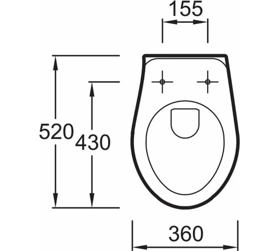 Крышка-сидение Jacob Delafon MIDEO/BRIVE полипропилен E4359G-00 00000012298