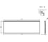 панель фронтальная для ванны 165 см AM.PM Gem W93A-165-070W-P 2