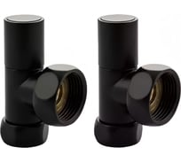 Вентиль запорный угловой для п/с ООО ПКФ Сварком 3/4 х 1 г/г круглый, черный (уп/1шт) СанТех s057447