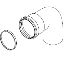 Колено (80 мм; 90 град.) Protherm 0020088233