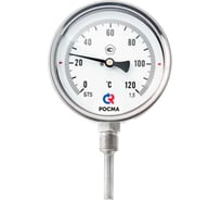 Термометр РОСМА БТ-52.220 радиальный (-30-70C) 1.5, L=200, коррозионностойкий, биметаллический D070-02893