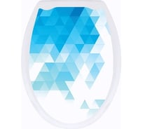 Пластиковая крышка для унитаза Bath Plus КРИСТАЛЛЫ фотопринт KDU219