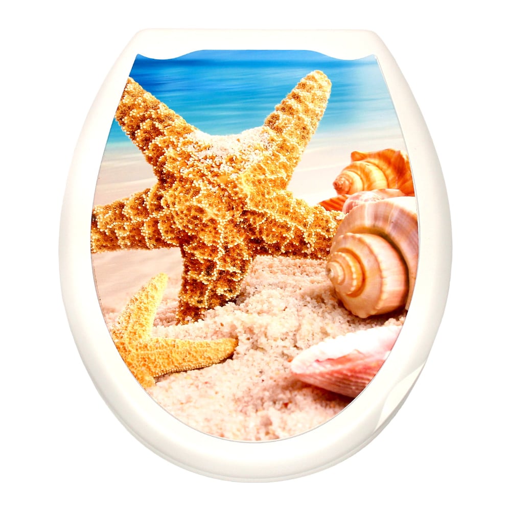 Пластиковая крышка для унитаза Bath Plus БРИЗ фотопринт KDU022 ...