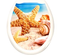Пластиковая крышка для унитаза Bath Plus БРИЗ фотопринт KDU022