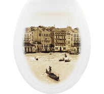 Пластиковая крышка для унитаза Bath Plus ВЕНЕЦИЯ фотопринт KDU208
