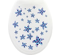 Пластиковая крышка для унитаза Bath Plus ЗВЕЗДОЧКИ фотопринт KDU216