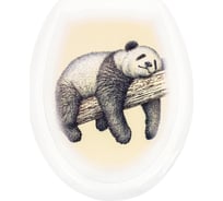 Пластиковая крышка для унитаза Bath Plus Панда фотопринт KDU160