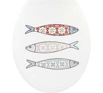 Пластиковая крышка для унитаза Bath Plus ПОРТУГАЛИЯ фотопринт KDU113
