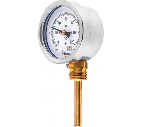 Термометр биметаллический ПО Физтех, АО ТБф-120 0…120C кт.2,5 d.63 IP54 РШ_6 ГЗЛ-РТ A2.0_14 U100_9/1 4687205634023 1