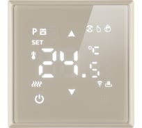 Терморегулятор STEKKER Wi-Fi (механизм), 250В, 3500Вт, серия Эмили, RSW00-5119-08, кашемир, soft touch, 50427