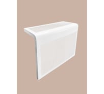 Экран на батарею ООО Вентмаркет 450х300х150 мм, с верхней перфорацией, полукруглый, разборный, цвет белый SRC450300