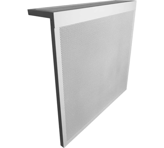 Экран на батарею ООО Вентмаркет 400х300х150 мм, с верхней перфорацией, разборный, цвет белый SCC400300 1