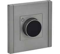 Термостат электронный с индикацией IEK FORTEPIANO FP552 сталь FP-RT11-K46