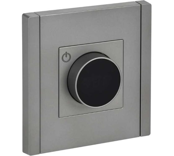 Термостат электронный с индикацией IEK FORTEPIANO FP552 сталь FP-RT11-K46 1