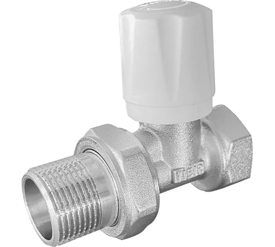 Вентиль радиаторный для подачи теплоносителя ViEiR прямой, верхний, 1/2 VR432-01 1