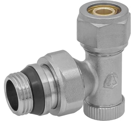 Вентиль настроечный для регулировки радиаторного отопления ViEiR угловой, нижний, 1/2 х 16x2.0 VR435-01 1