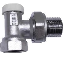 Вентиль настроечный для точной регулировки теплоносителя в радиаторах ViEiR угловой, нижний, 1/2 VR284