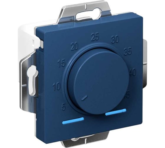 Термостат электронный теплого пола Systeme Electric с датчиком AtlasDesign, 10 А, механизм, аквамарин ATN001135 8 шт 4690201022121 1