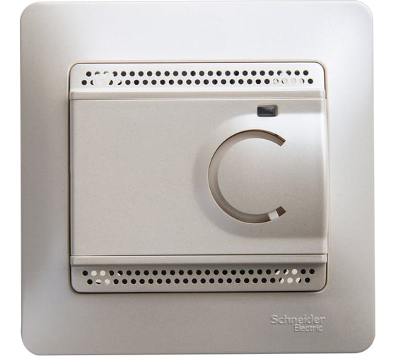 Термостат электронный теплого пола Systeme Electric (Schneider Electric) с датчиком Glossa, SE, 10 А, перламутр GSL000638 4 шт 13606485436057 1