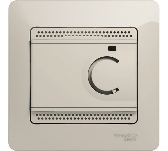 Регулятор теплого пола Systeme Electric ( Schneider Electric) Glossa Молочный с датчиком в сборе GSL000938 4 шт 13606480982955 1