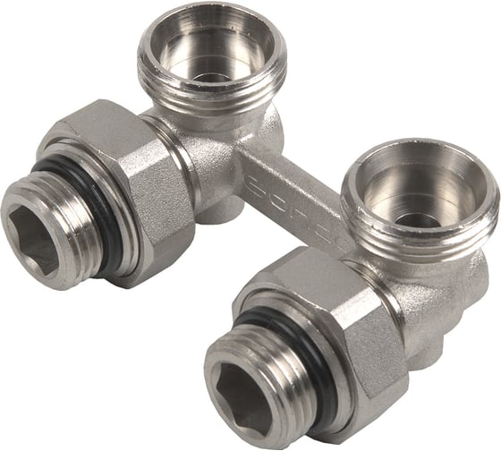 Узел для нижнего углового подключения ONDO Мультифлекс (Н-образный) с шаровым краном OMULACBV 1