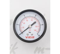 Манометр горизонтальный для систем отопления и водоснабжения ViEiR 10 бар, с задним осевым подключением YLB10
