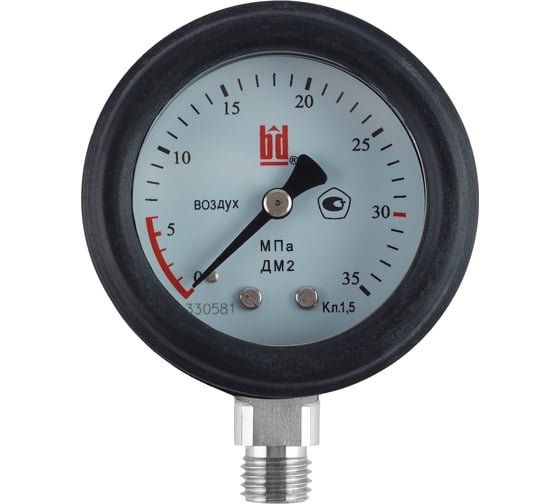 Манометр BD 2 050 Р (0-35) МПа, кл.1,5, М12х1,5 123111162624123 1