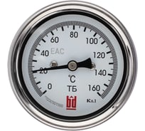 Термометр биметаллический BD ТБ 63Т/46 (0-160С), гладкий шток, кл.1,0 11610010321