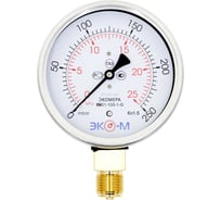 Манометр ЭКО-М КМ-100мм 0...25кПа М20*1,5 (ТН ВЭД 9026204000) КМ-100-М-25кПа