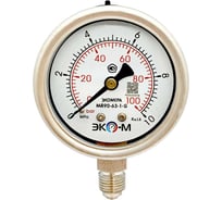 Манометр ЭКО-М МД90-63мм 0..10МПа G1/4 (для гидрозаполнения)
(ТН ВЭД 9026204000) МД90-63-G-10МПа