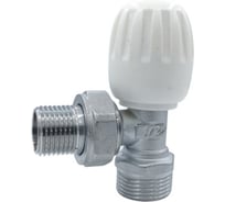 Вентиль регулирующий угловой ViEiR верхний 1/2 х 3/4 конус для подключения радиаторов VR276M