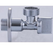 Кран угловой ViEiR с отводом, 1/2 х 3/4, хром, шаровой, для подключения водоснабжения и бытовых приборов VER55