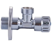 Кран угловой ViEiR с отводом, 1/2 х 10 хром, шаровой, для бытовой сантехники и фильтров VER56