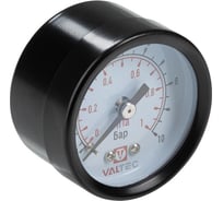 Манометр-индикатор с осевым подключением Valtec; 50мм; 0-4 бар; 1/4 VT.TM50.TF.02